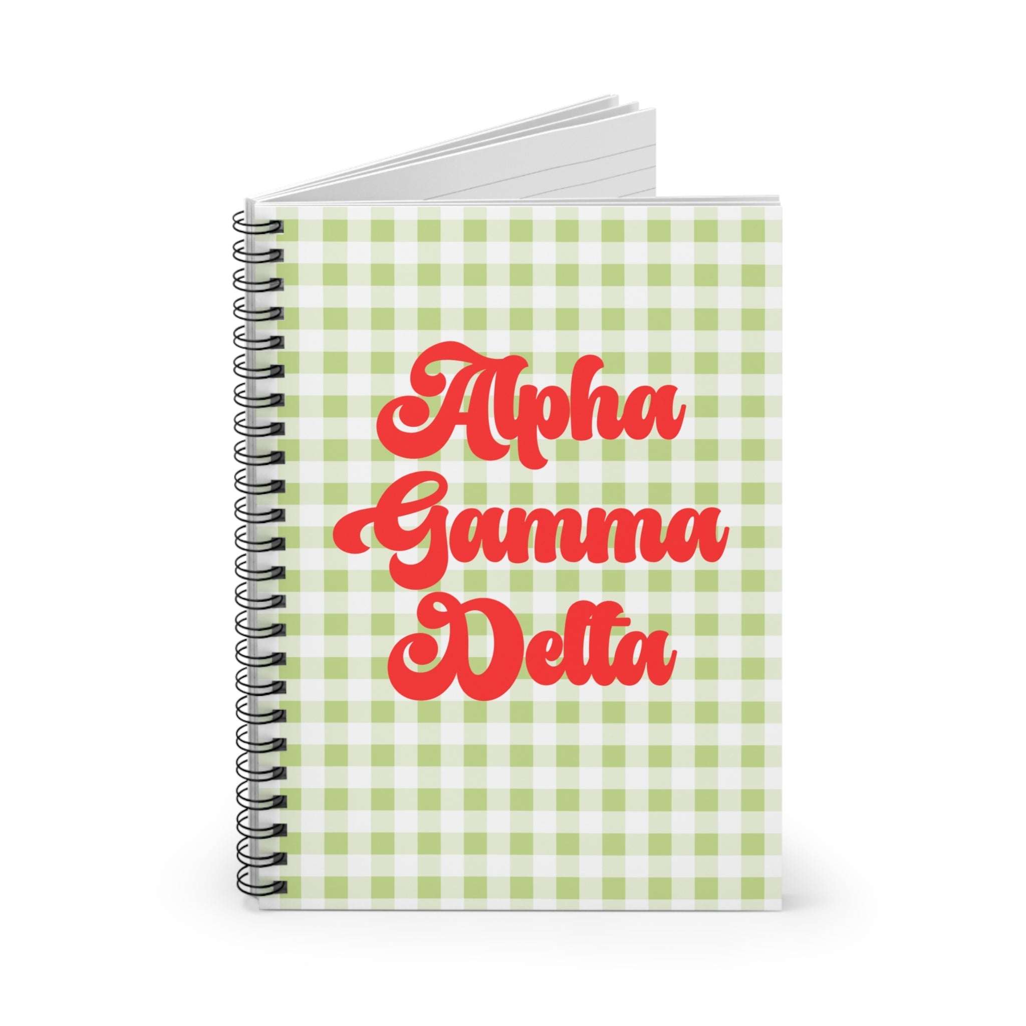 Alpha Gamma Delta Spiral Notebook - Ruled Line Sorority Big Little Gift Greek Life Present Notepad Sisterhood AGD Alpha Gam