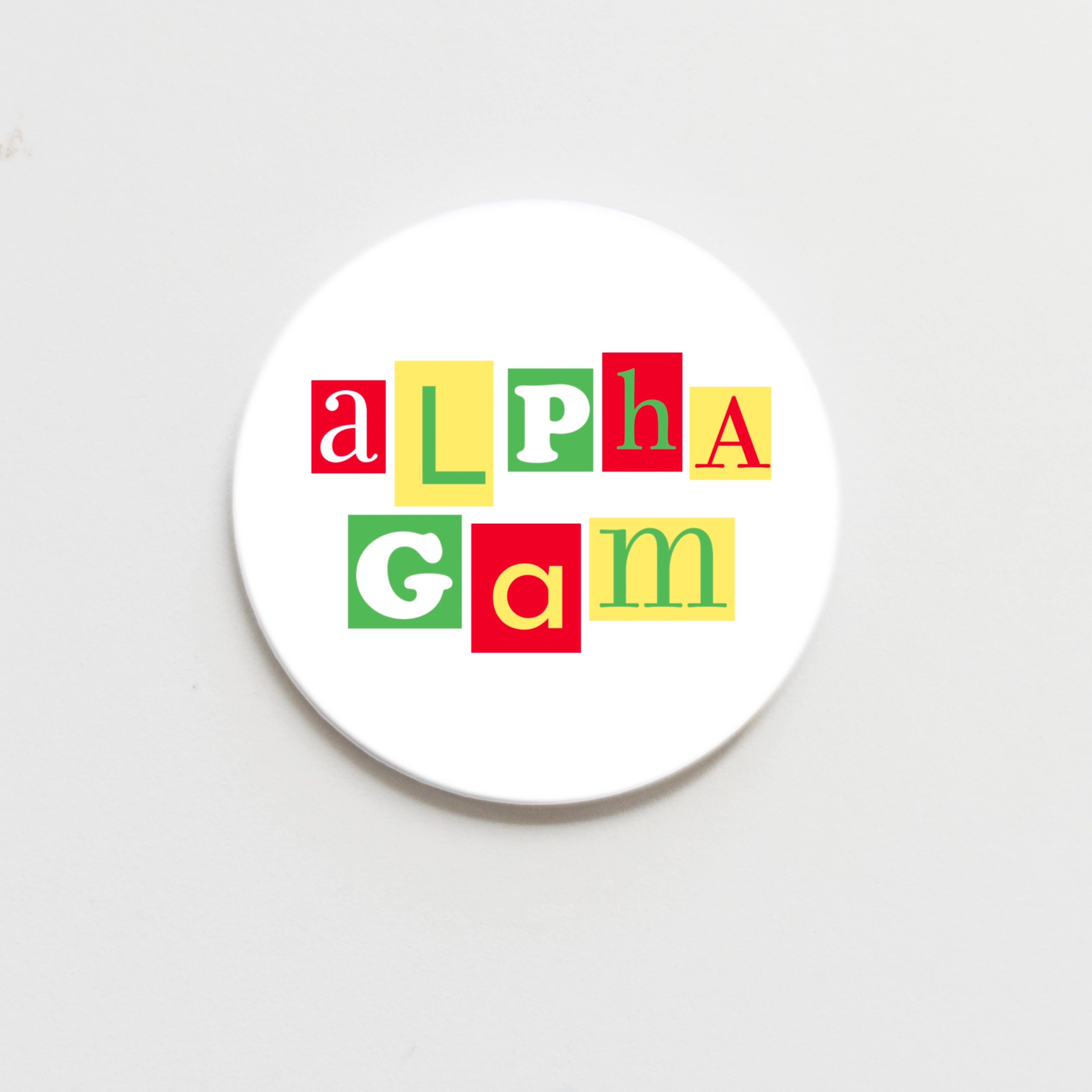 AGD Greek Button - 2.25 inch
