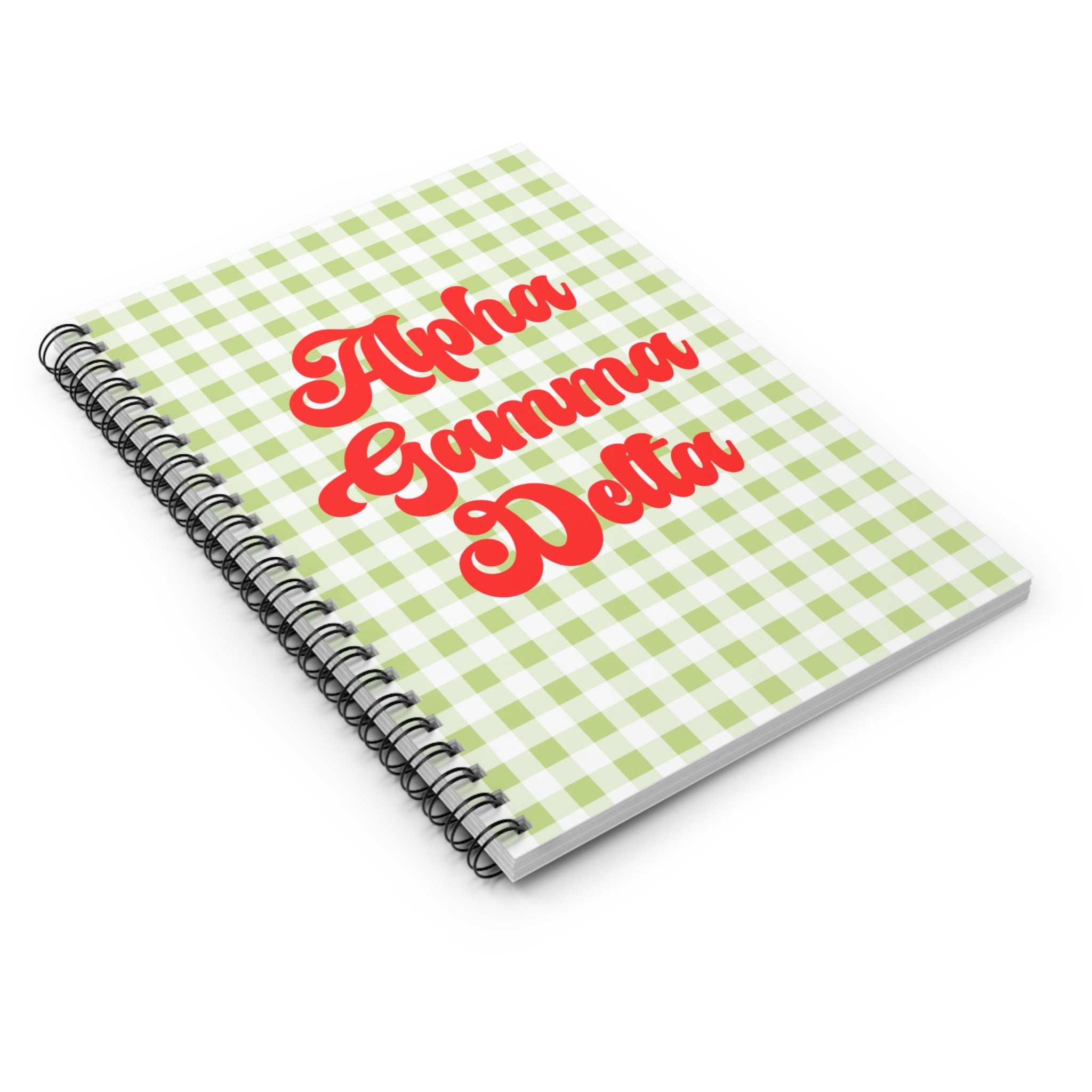 Alpha Gamma Delta Spiral Notebook - Ruled Line Sorority Big Little Gift Greek Life Present Notepad Sisterhood AGD Alpha Gam